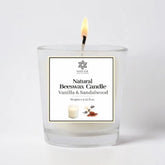 Beeswax Candle - Vanilla & Sandalwood (60g & 100g)